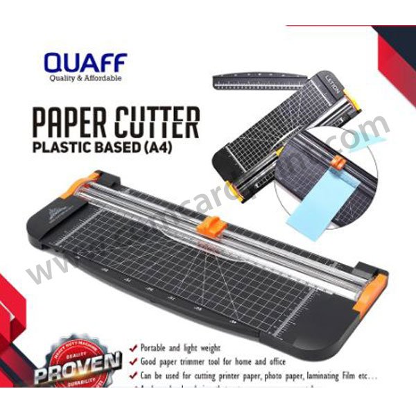 Quaff Sliding Paper Cutter A4 Papers Cutters Metal Base Heavy Duty  AUTHENTIC - 1 Unit