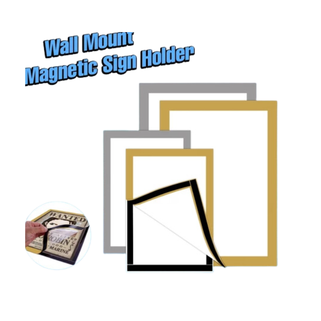 A4/A3 Sign Holder Wall Mount SelfAdhesive Picture Poster